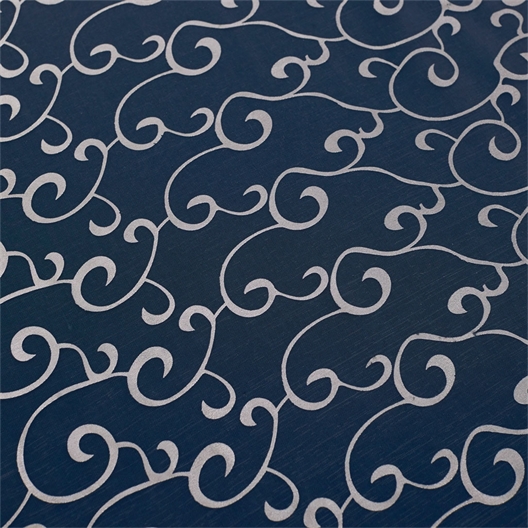 Surnappe organza argent