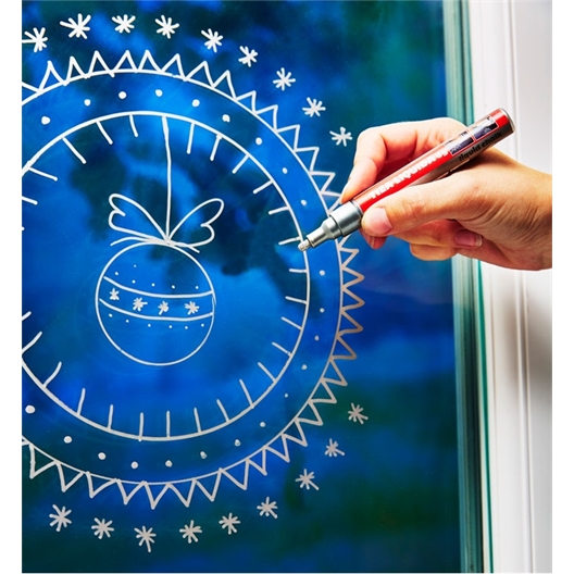 Lot de 2 craies liquides argent + or