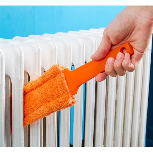 Brosse radiateur microfibres