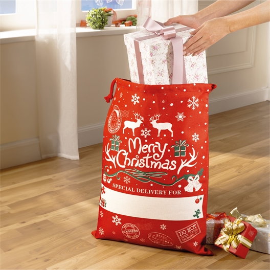 Sac à cadeaux rouge