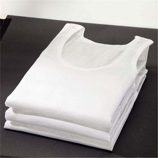 Marcel blanc homme : Lot de 3