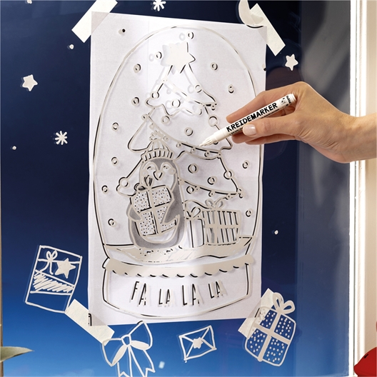 Set de 8 pochoirs fenêtre