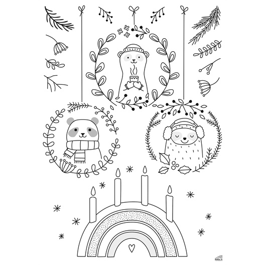 Set de 8 pochoirs fenêtre