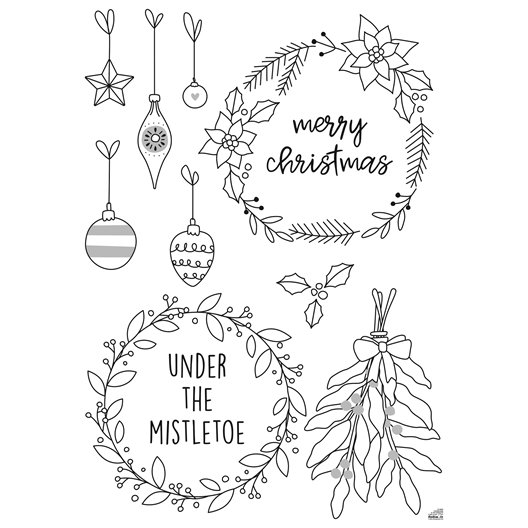 Set de 8 pochoirs fenêtre