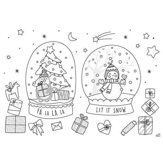 Set de 8 pochoirs fenêtre