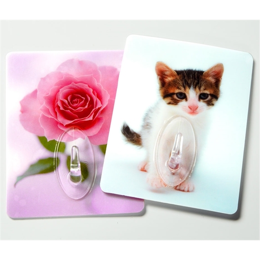 Crochet statique sans colle ni vis Rose