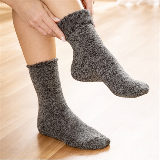 Chaussettes Polaire Femme Hiver – Antidérapantes, Ultra Douces – Pour Intérieur Et Nuit – Confort Chaud Léger