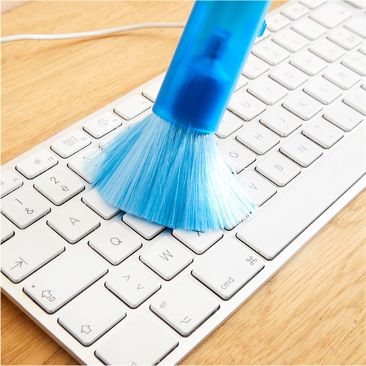 2 pinceaux nettoyeurs de clavier bleus