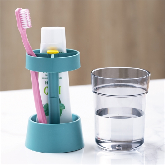 Support pour brosses à dents bleu