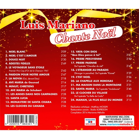Cd Luis Mariano Chante Noel