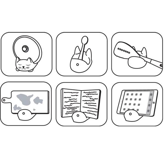 Porte-couvercles et ustensiles de cuisine Chat