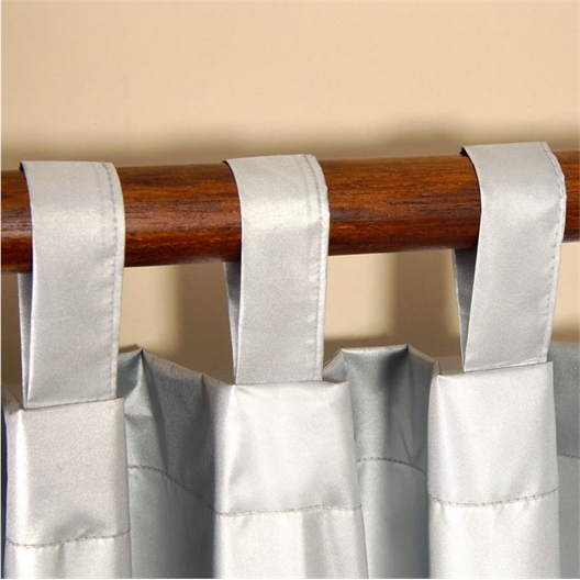 Rideau thermique gris argenté