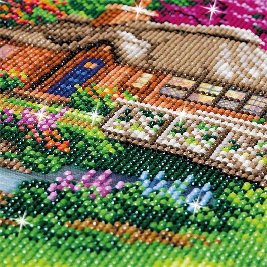 Kit broderie diamant "Cottage anglais"