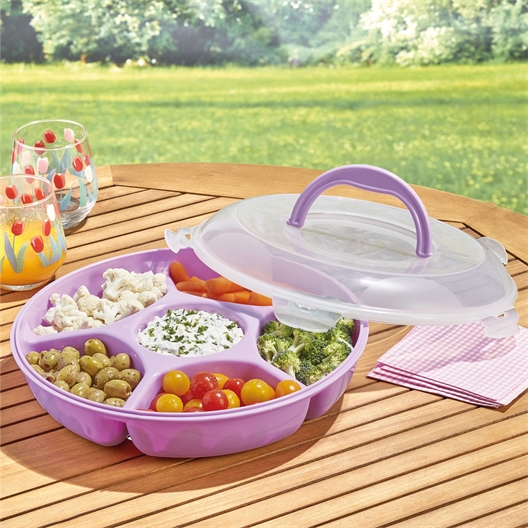 Plat apéritif avec couvercle