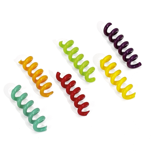 Lot de 6 marque-verres spirale