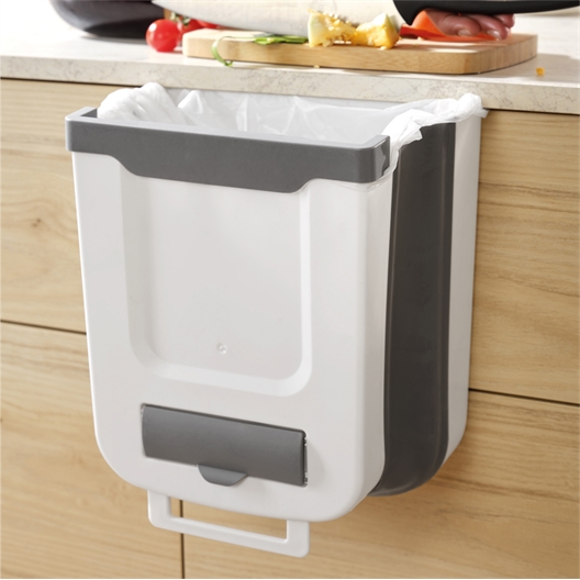 Poubelle de porte rétractable