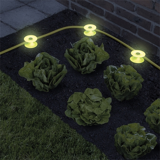 Guide tuyau à éclairage nocture