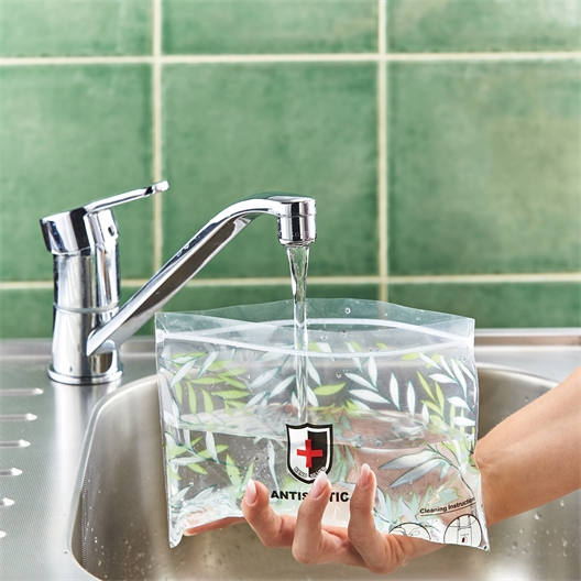 Lot de 2 pochettes antibactériennes pour masque