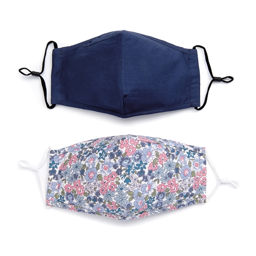 Lot de 2 masques en tissu réutilisables