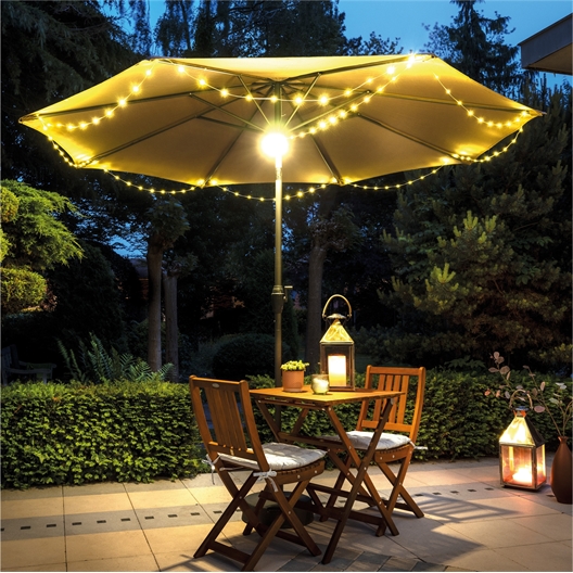 Lampe et guirlande ajustable nomade
