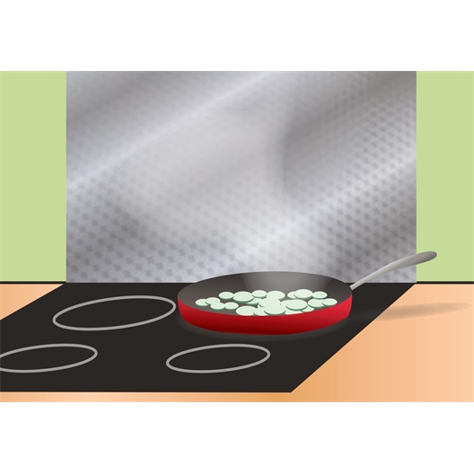 Rouleau métallisé de protection cuisine