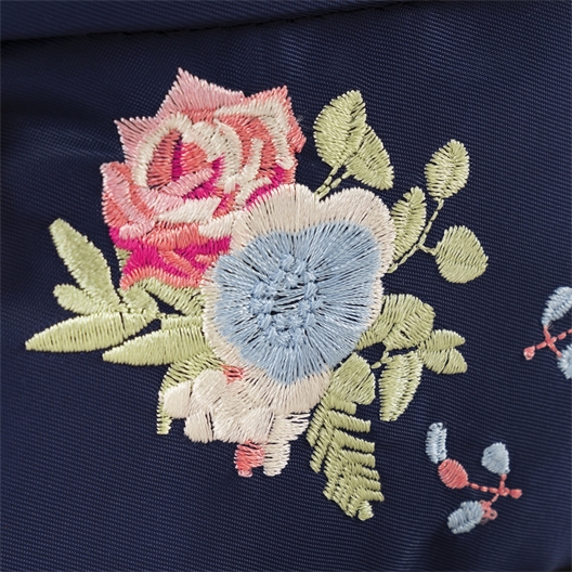 Sac RFID multipoches brodé