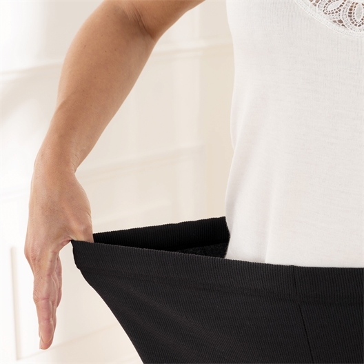 Pantalon élastiqué bordeaux ou noir