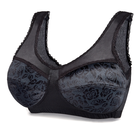 Lot de 2 Satin Bra Lot n°1 : blanc + noir - taille L