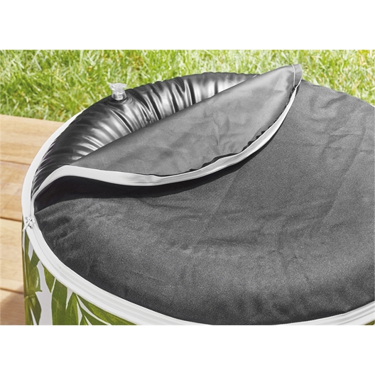 Pouf feuilles tropicales