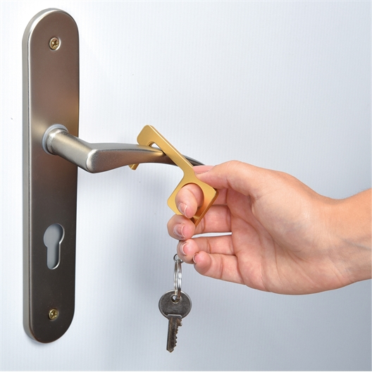 Lot de 2 porte-clés évite-contamination