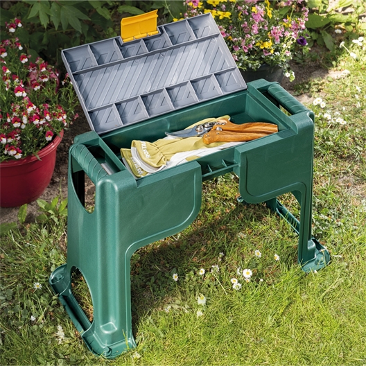 Banc de jardin reversible avec coffre