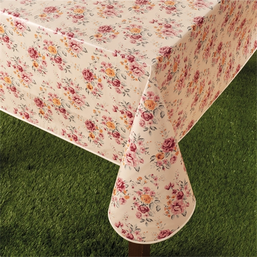 Nappe cirée fleurie Rectangulaire 140 x 250 cm
