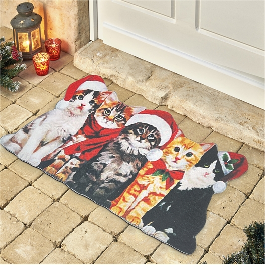 Tapis d'extérieur Chats de Noël