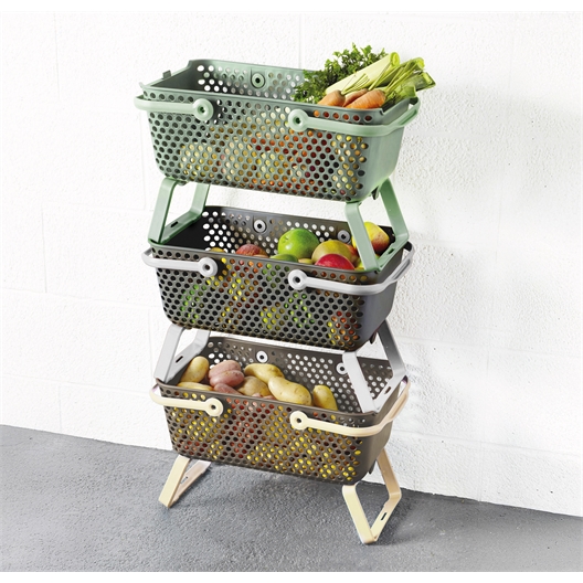 Panier de récolte Kajo Gris