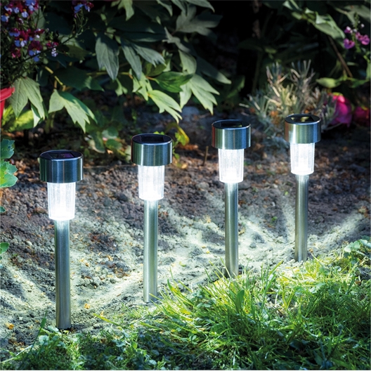 Lot de 10 lampes solaires Blanches