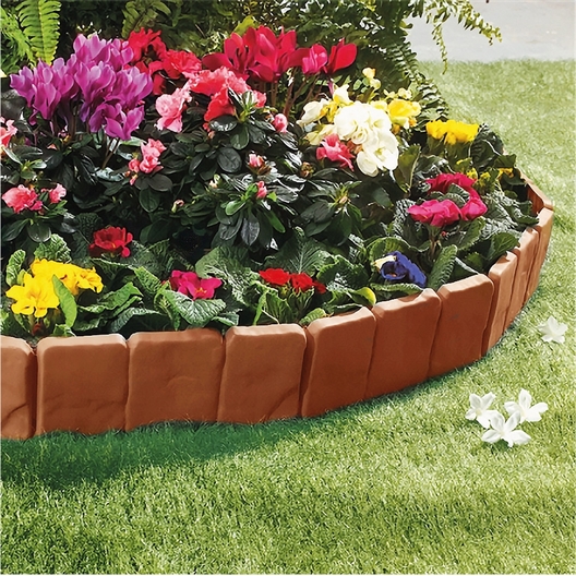 Bordure de jardin plate-bande Marron