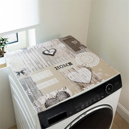 Tapis protège lave-linge cœur