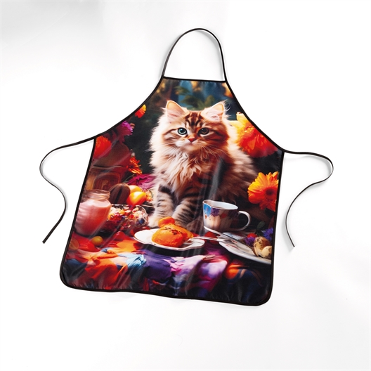 Tablier chat d'automne