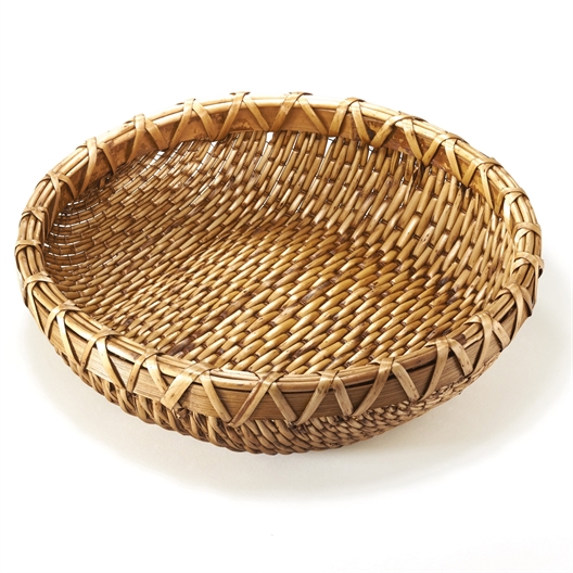 Corbeille tressée rotin