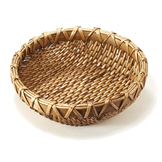 Corbeille tressée rotin