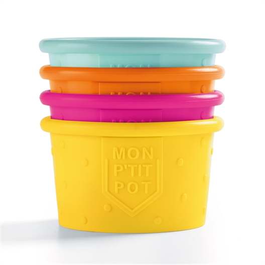 4 pots à glace silicone