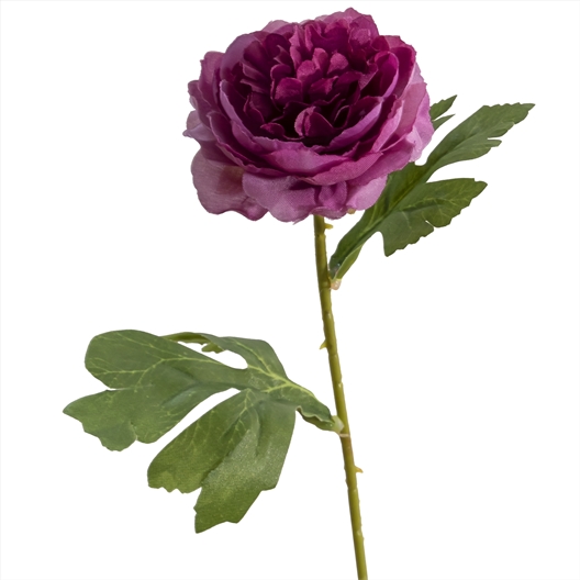 Rose artificielle pêche ou violet