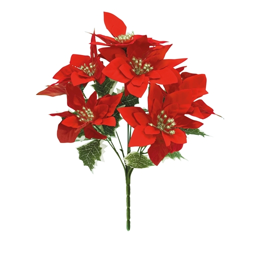 Bouquet poinsettia Rouge