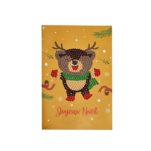 Set de 4 cartes postales à diamanter Nouvel an