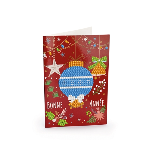 Set de 4 cartes postales à diamanter Nouvel an