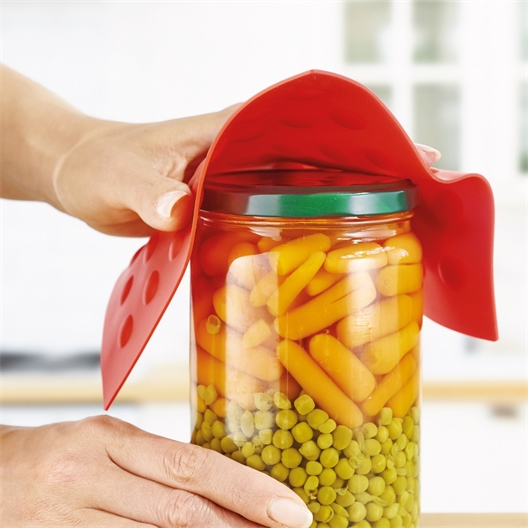 2 carrés silicone rouge/vert