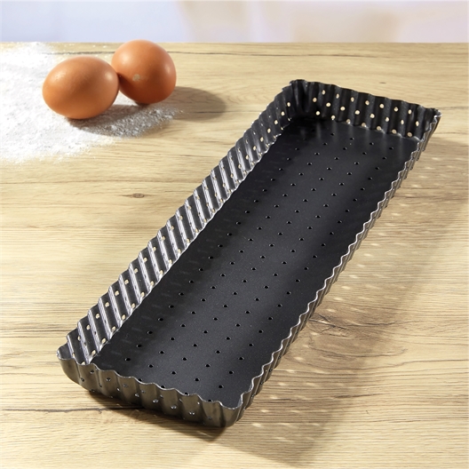 Moule tarte perforé rectangle Rectangle
