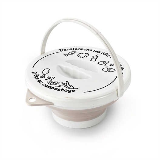 Seau à compost pliable