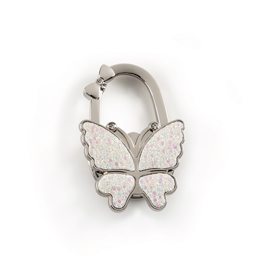 Support sac blanc pailleté