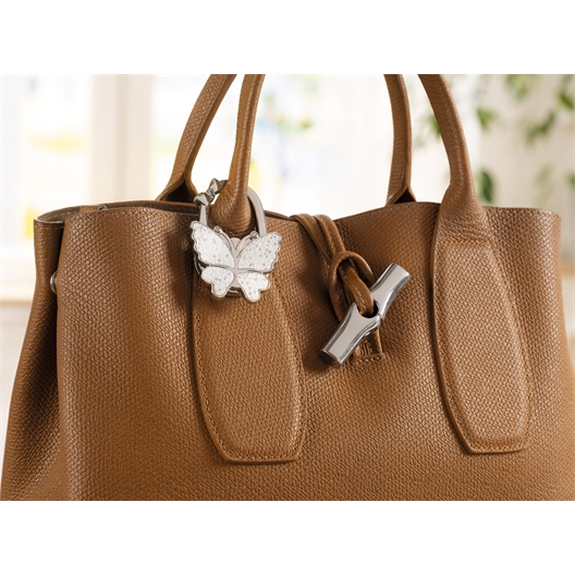 Support sac blanc pailleté